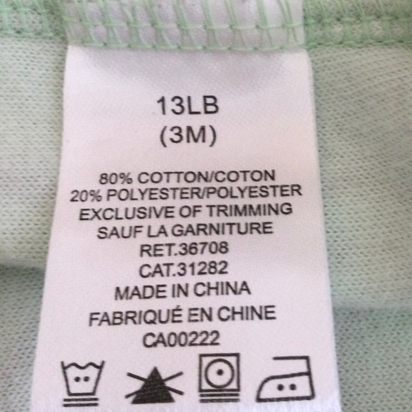 Emma Jack mint green fleece sweater with hoodie 3M - Picture 6 of 6